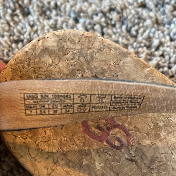 UGG Ayden black leather sandals - Picture 3 of 4